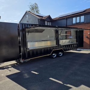 6.0m Black Container Trailer — Fridge & Extraction