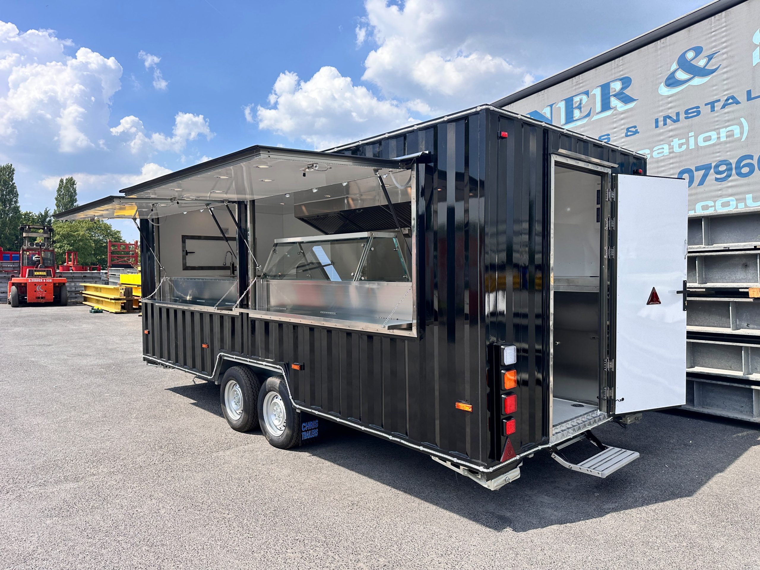 5.5m Black Container Trailer — Fridge & Extraction - Image 3