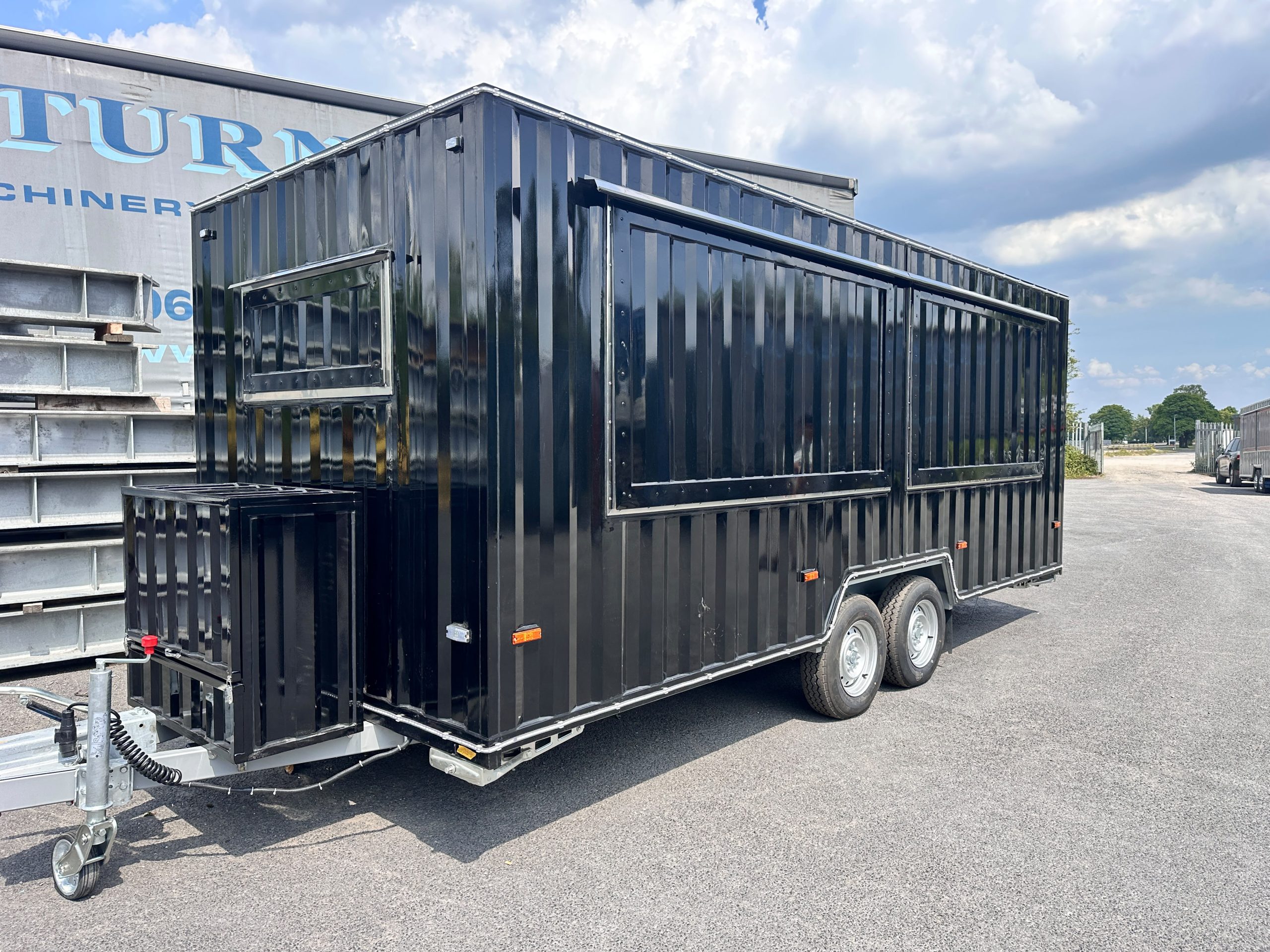 5.5m Black Container Trailer — Fridge & Extraction - Image 4