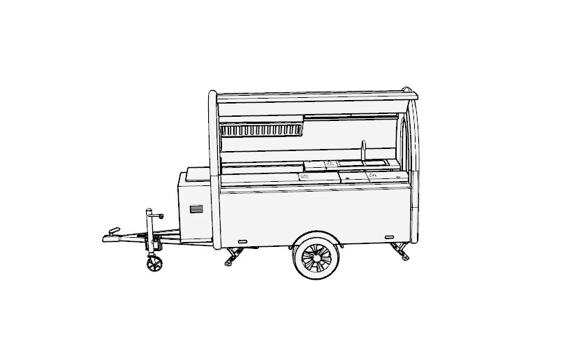 2.8m Grey Catering Pod — Fridge & Extraction - Image 5