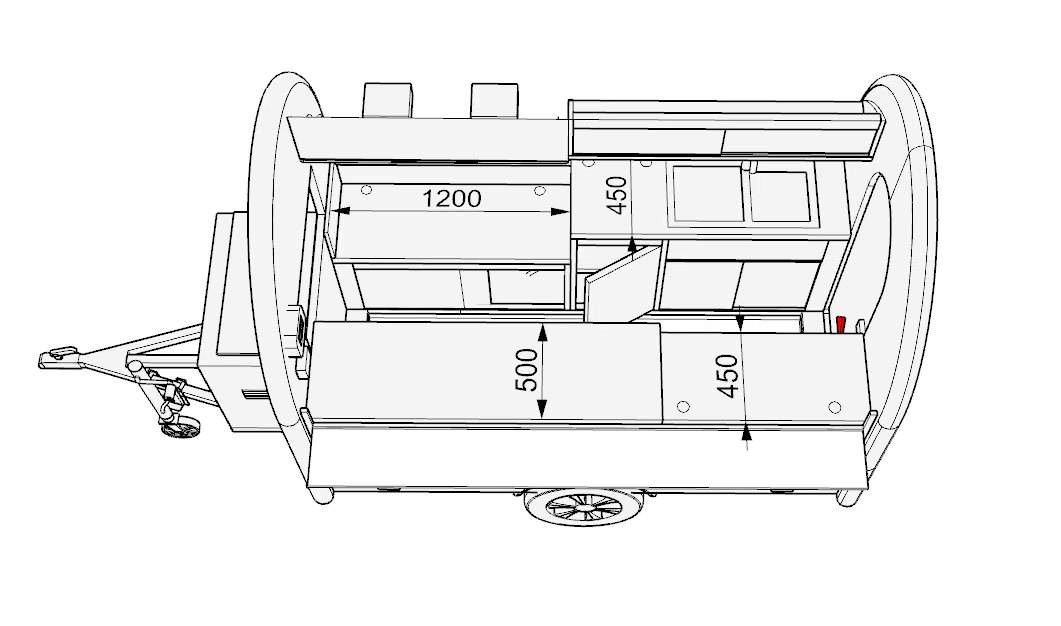 2.8m Grey Catering Pod — Fridge & Extraction - Image 2