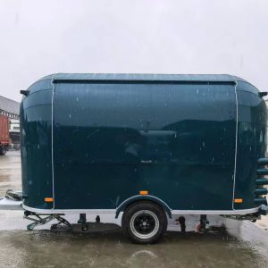 3.8m RAL 5020 Airstream — Fridge & Extraction